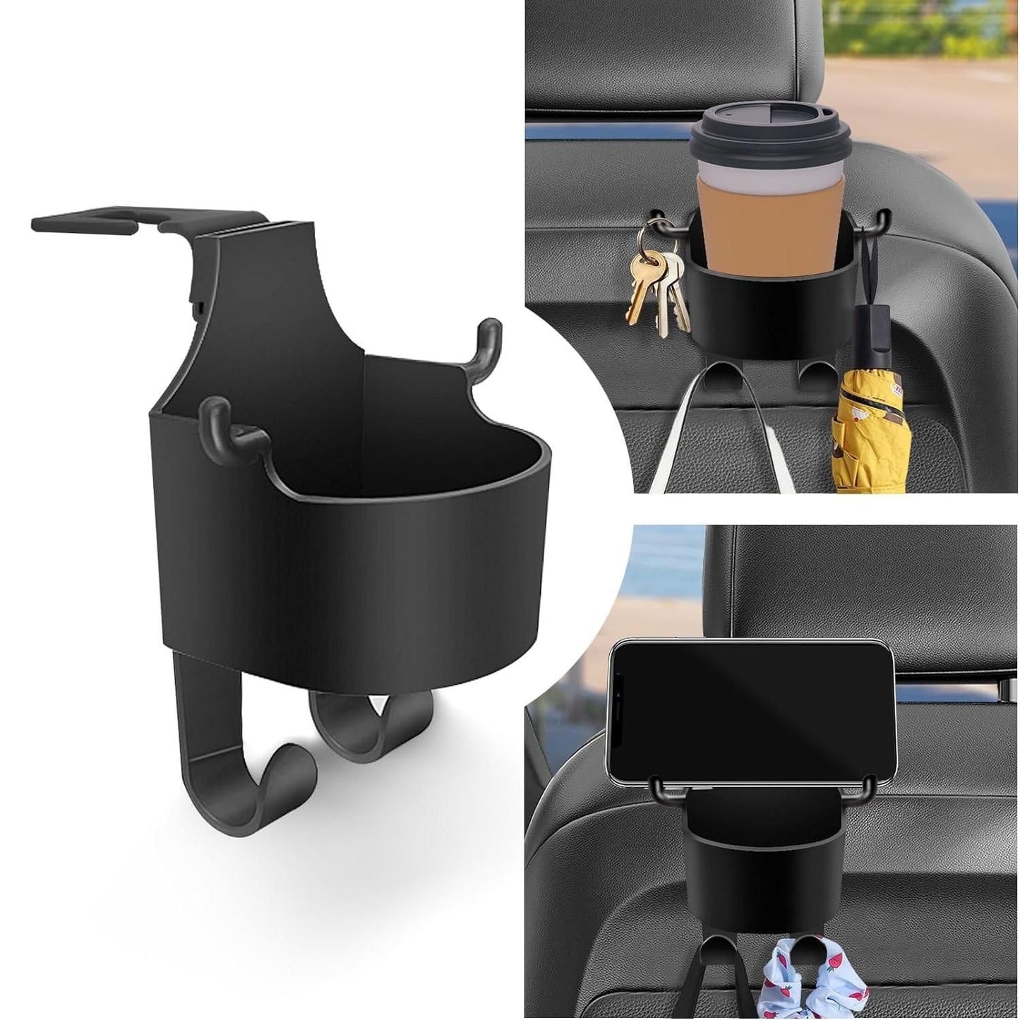 Seat-Snap™ Multifunctional Hanging Storage Cup & Mobile Holder (Pack of 2)