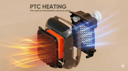 Portable Turbo Convector Heater | Infrared Fast Heating | Space-Saving Wall Design  Short + punchy + benefit-led.